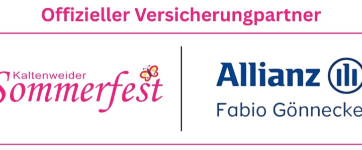 Allianz-Agentur Fabio Gönnecke wird Versicherungspartner des Kaltenweider Sommerfestes (c) 2026 - Bürger für Kaltenweide e.V.